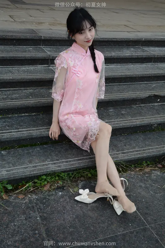 初夏女神 No.163 柒柒 旗袍废墟 - 初夏女神